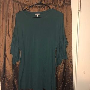 Luxe Army green blouse